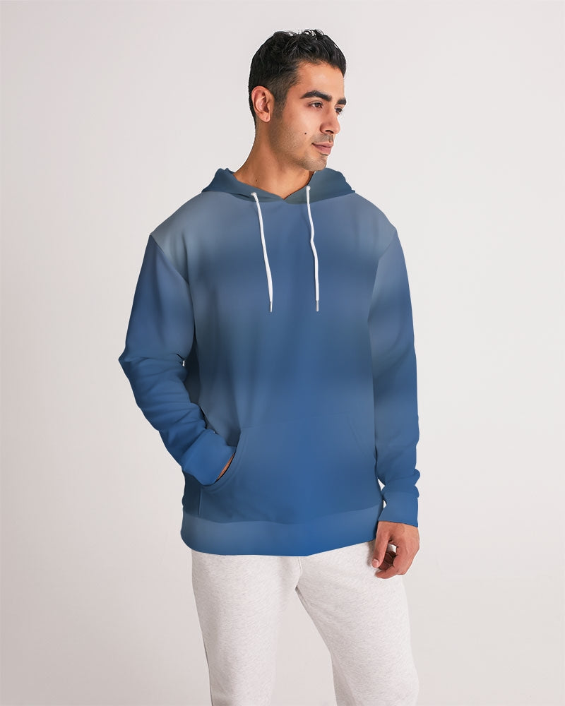 Blue Shaded Men's Hoodie-cloth-Digital Rawness