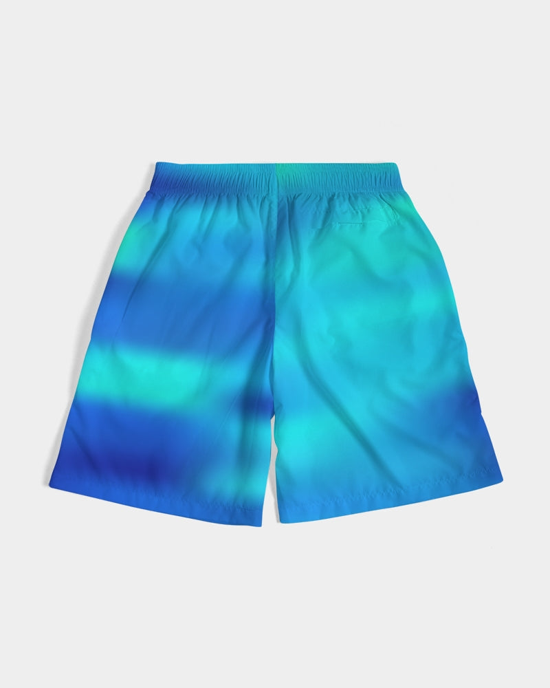 Ocean Shore Blues Men's Jogger Shorts-cloth-Digital Rawness