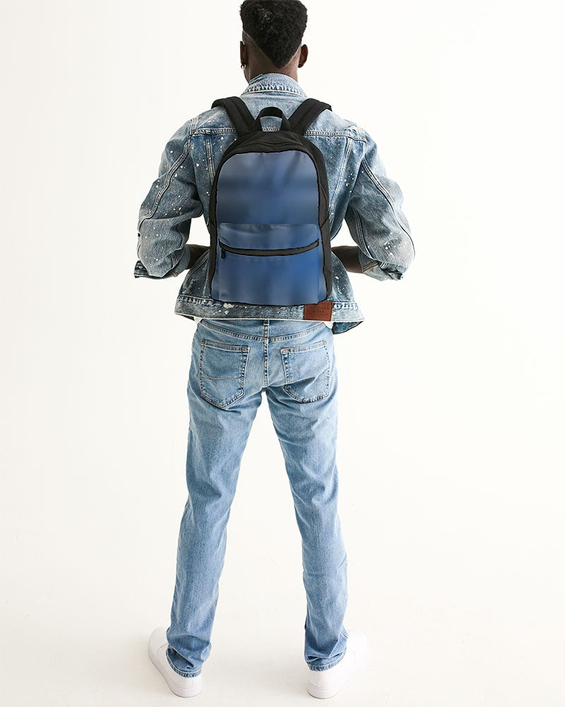 Shaded Blue Small Canvas Backpack-accessories-Digital Rawness
