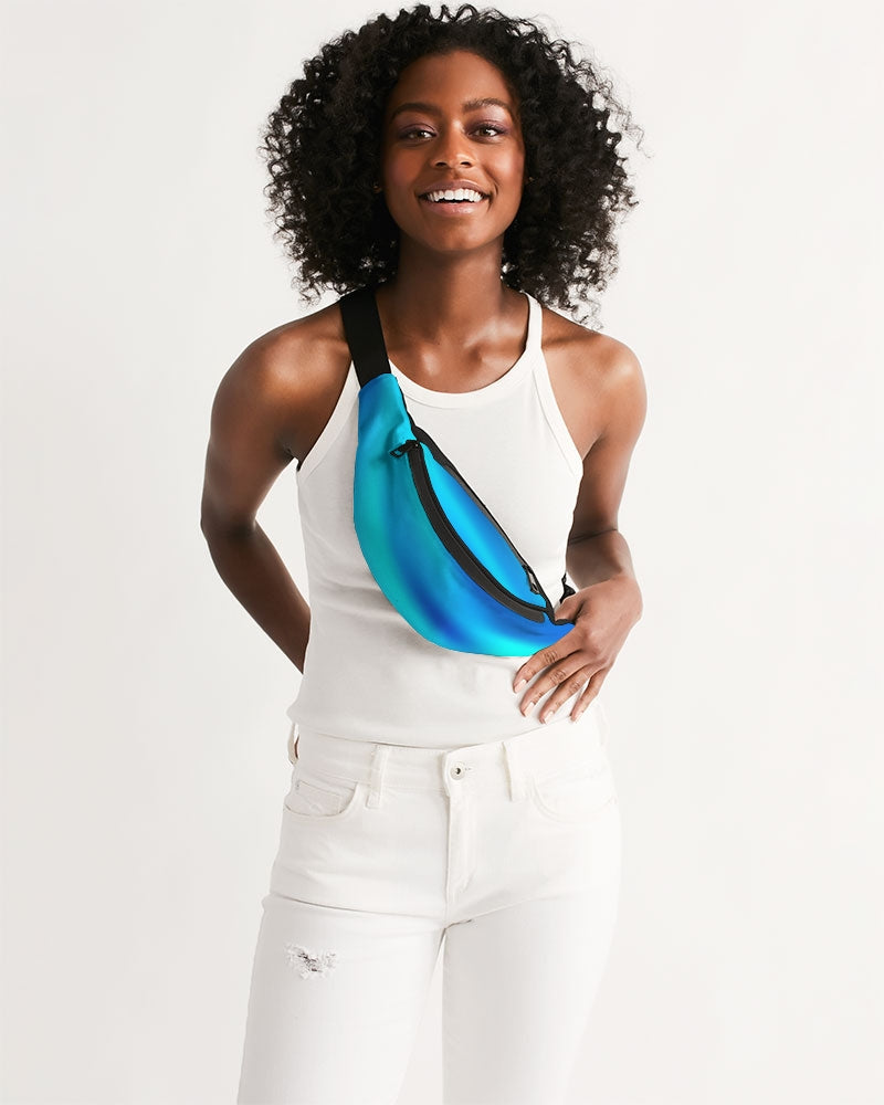 Ocean Shore Blues Fanny pack-accessories-Digital Rawness