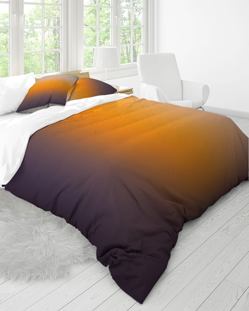 Smokey Orange Queen Duvet Cover Set-home goods-Digital Rawness