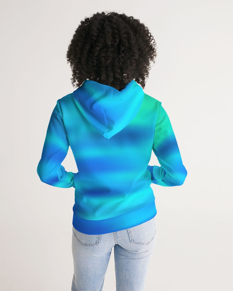 Ocean Shore Blues Women's Hoodie-cloth