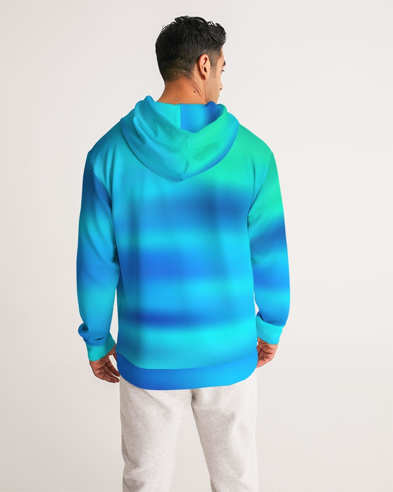 Ocean Shore Blues Men's Hoodie-cloth-Digital Rawness