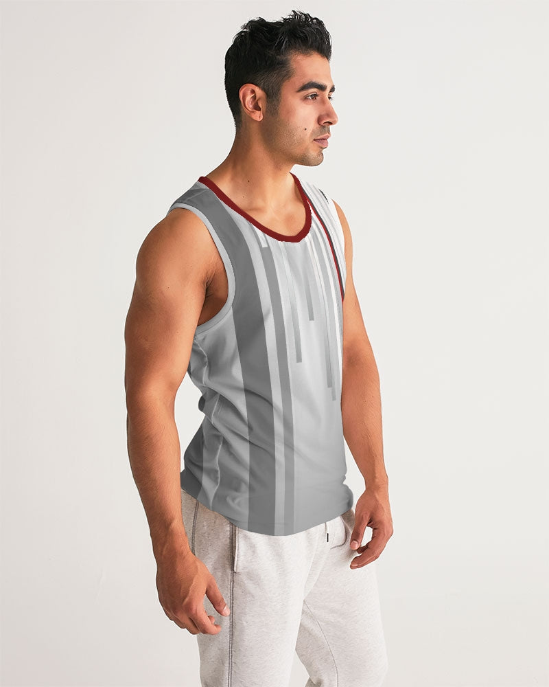 Blur Grey Lines Men's Tank-Digital Rawness
