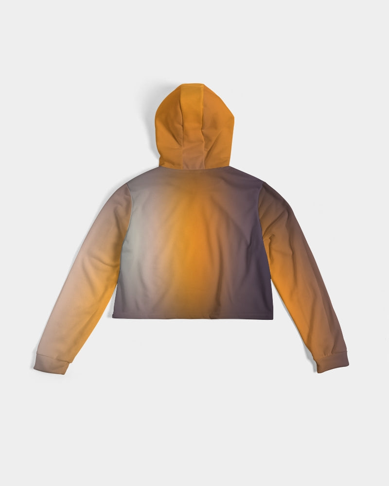 Cropped Women's Hoodie-cloth-Digital Rawness