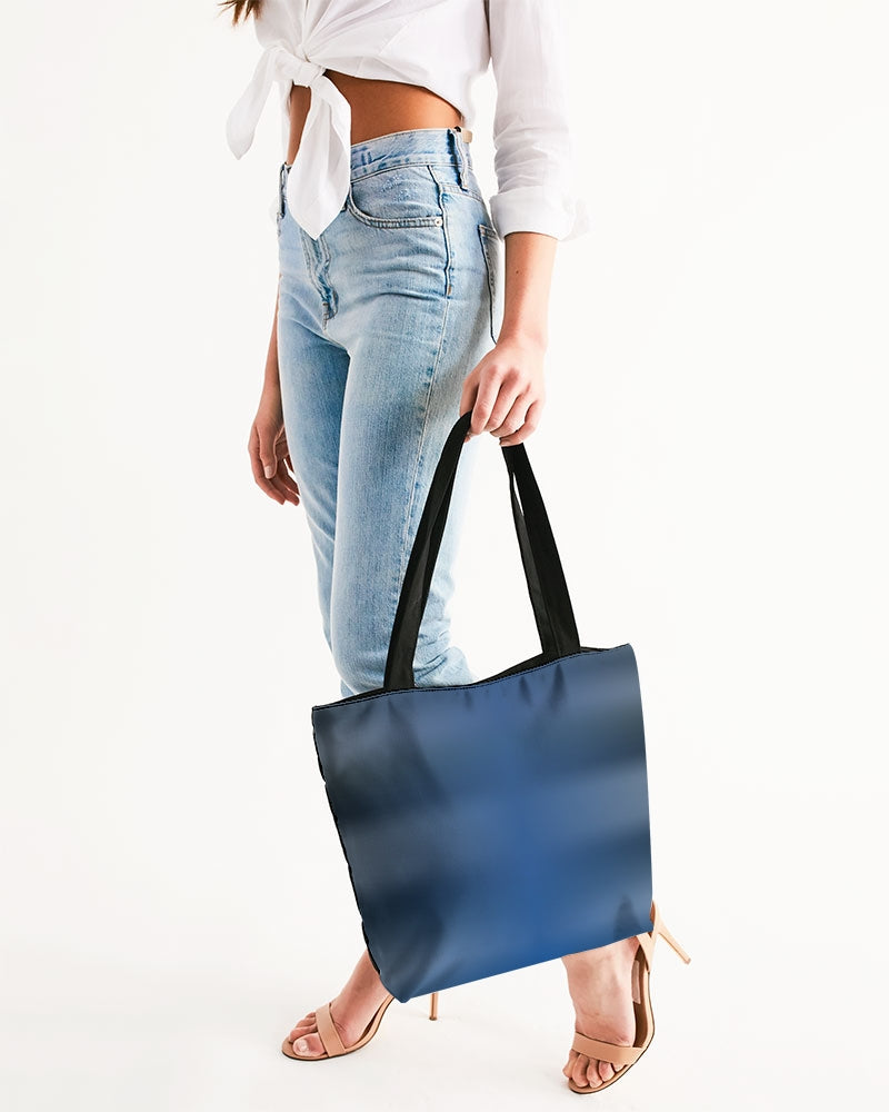 Shaded Blue Zip Top Tote-accessories-Digital Rawness
