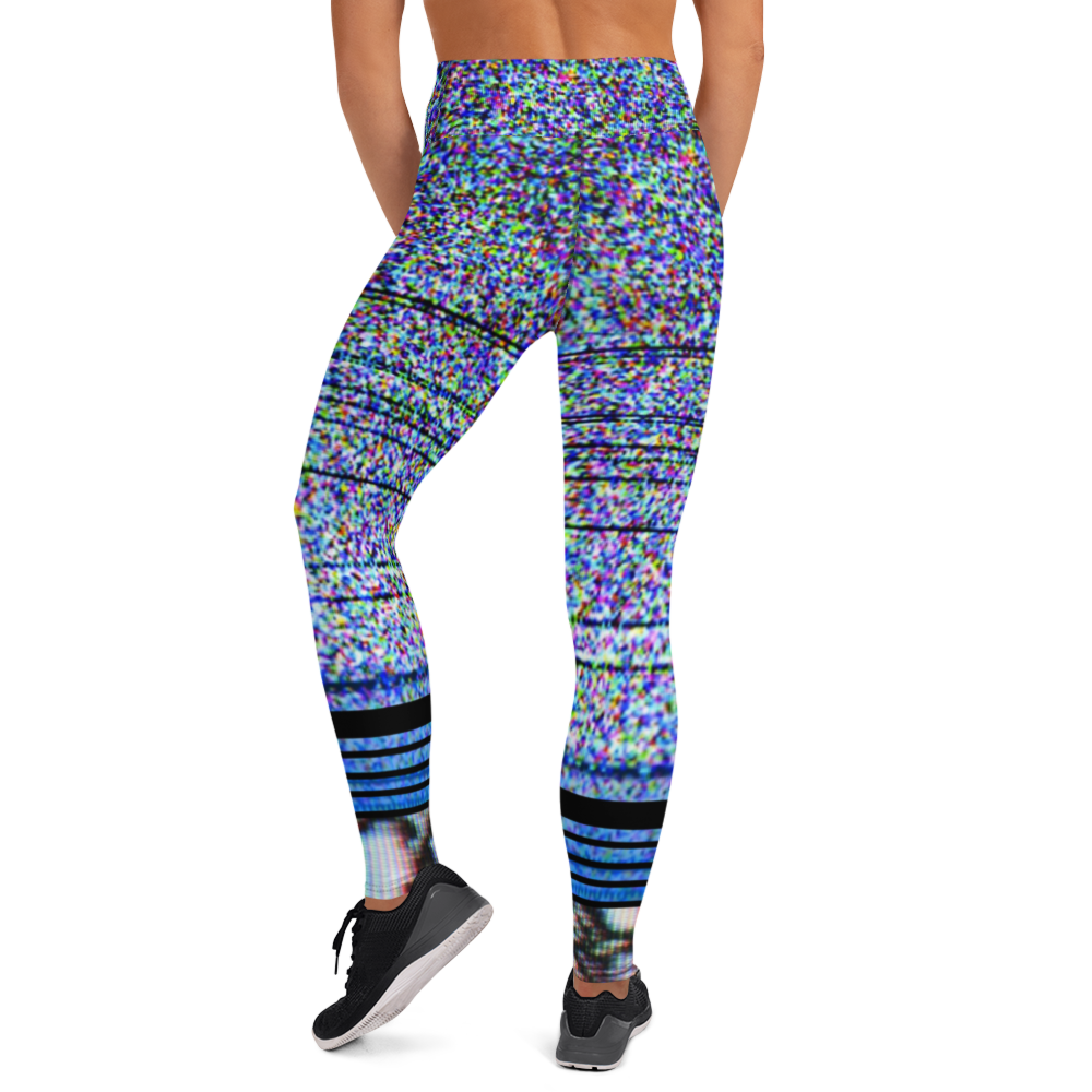 The Static Is Real Fitness Leggings-Sportwear-Digital Rawness
