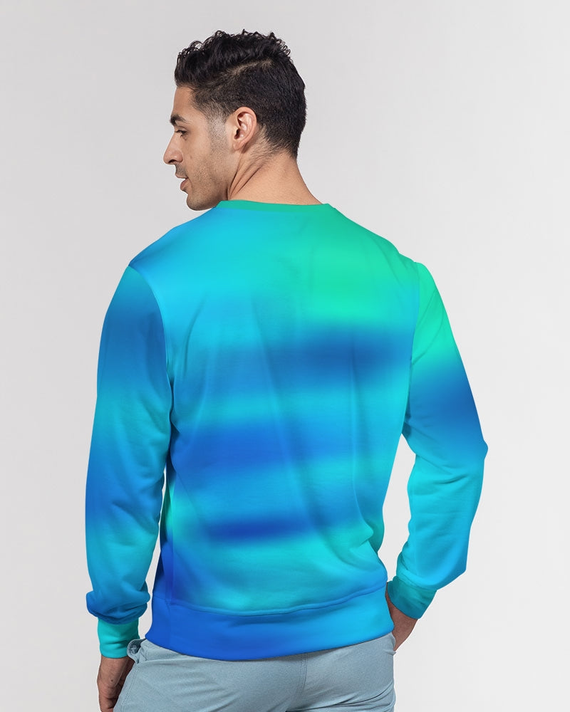Ocean Shore Blues Men's Sweater-cloth-Digital Rawness