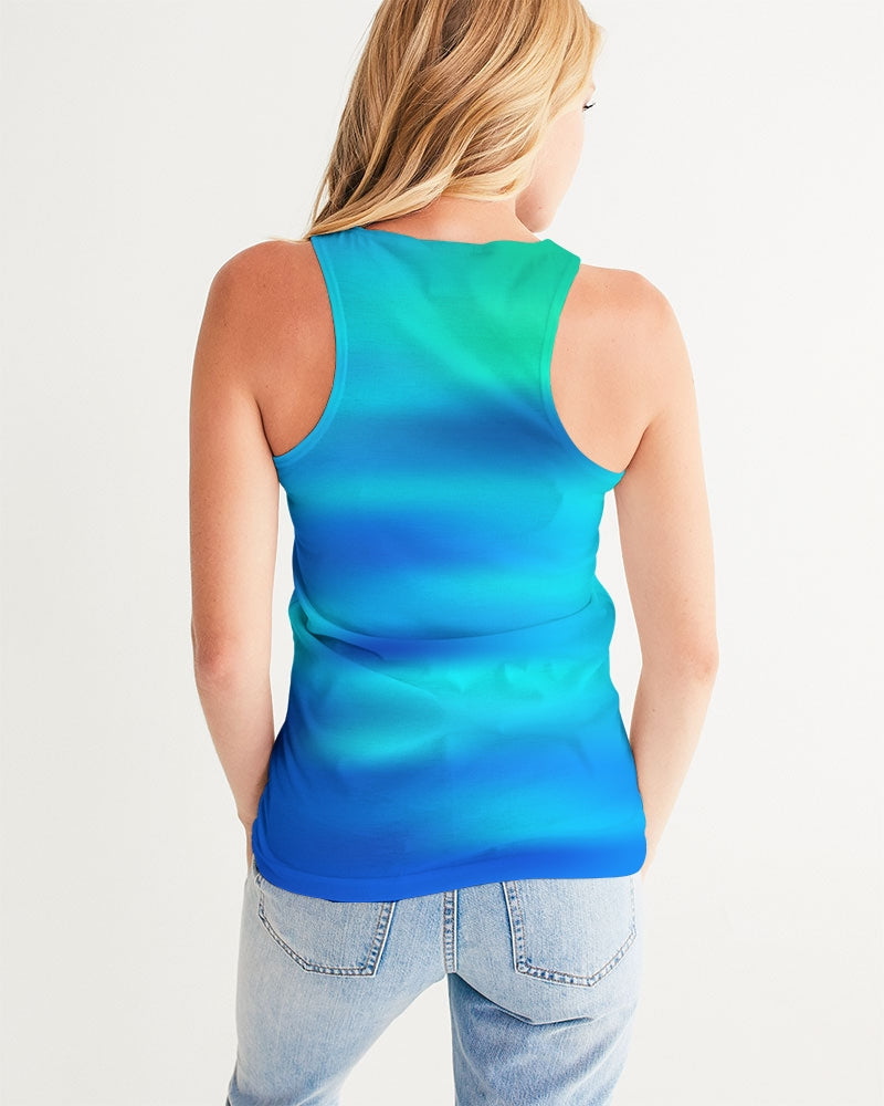 Ocean Shore Blues Women's Tank Top-cloth-Digital Rawness