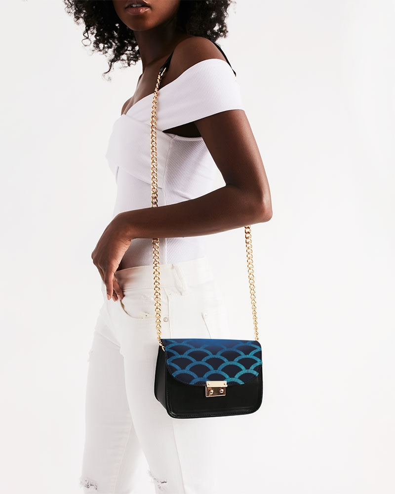 Blue Blues Small Shoulder Bag-accessories-Digital Rawness
