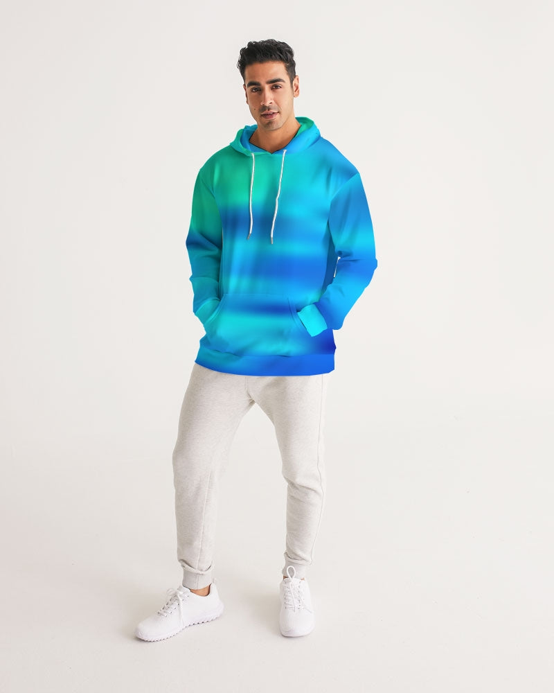 Ocean Shore Blues Men's Hoodie-cloth-Digital Rawness
