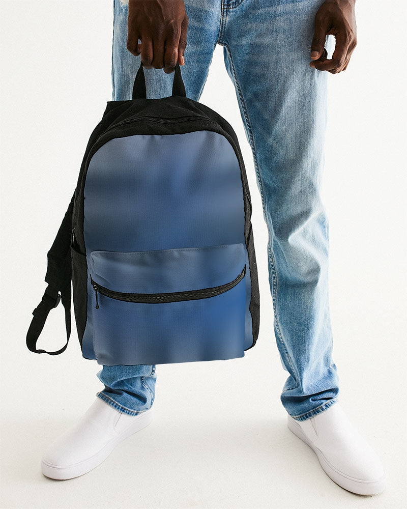 Shaded Blue Small Canvas Backpack-accessories-Digital Rawness