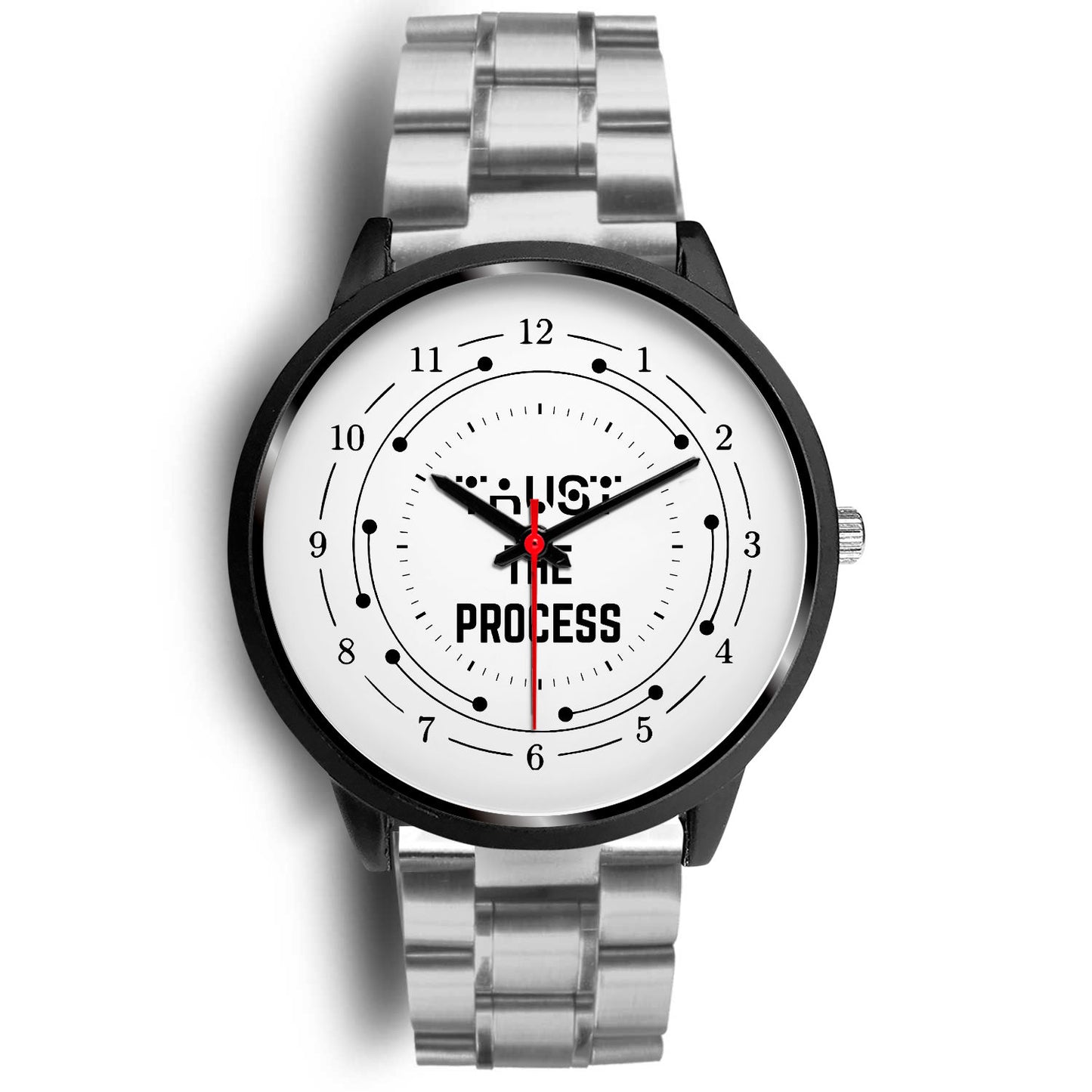 Trust The Process Black Watch Band Options-Black Watch-Digital Rawness