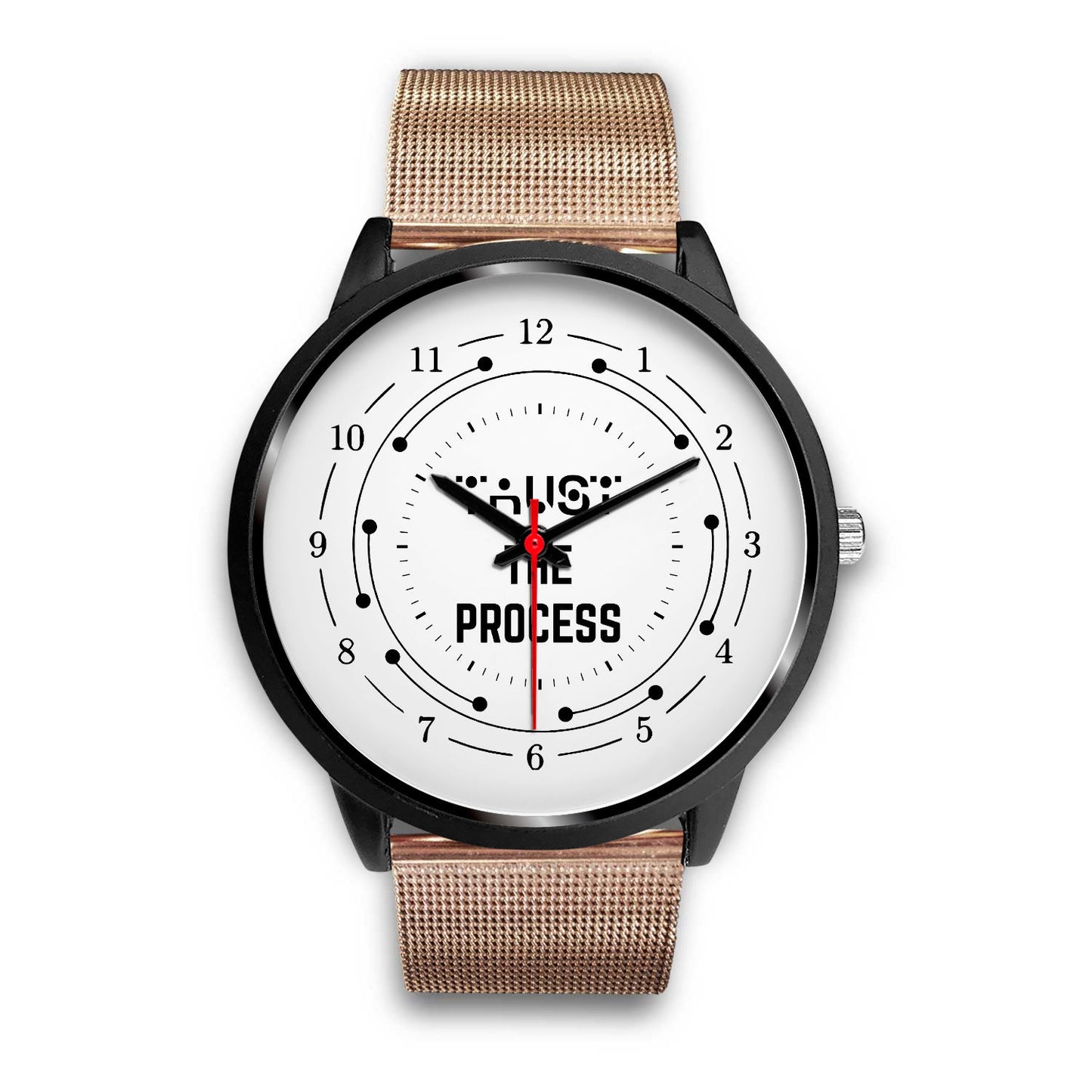 Trust The Process Black Watch Band Options-Black Watch-Digital Rawness