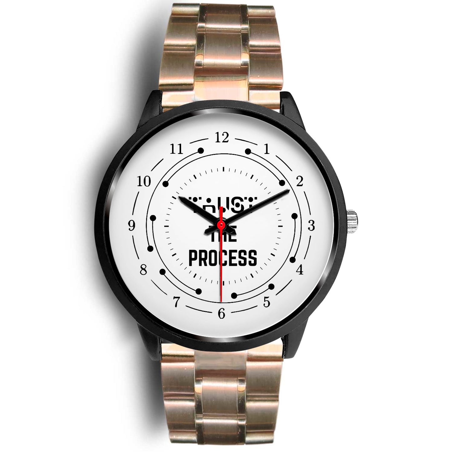 Trust The Process Black Watch Band Options-Black Watch-Digital Rawness