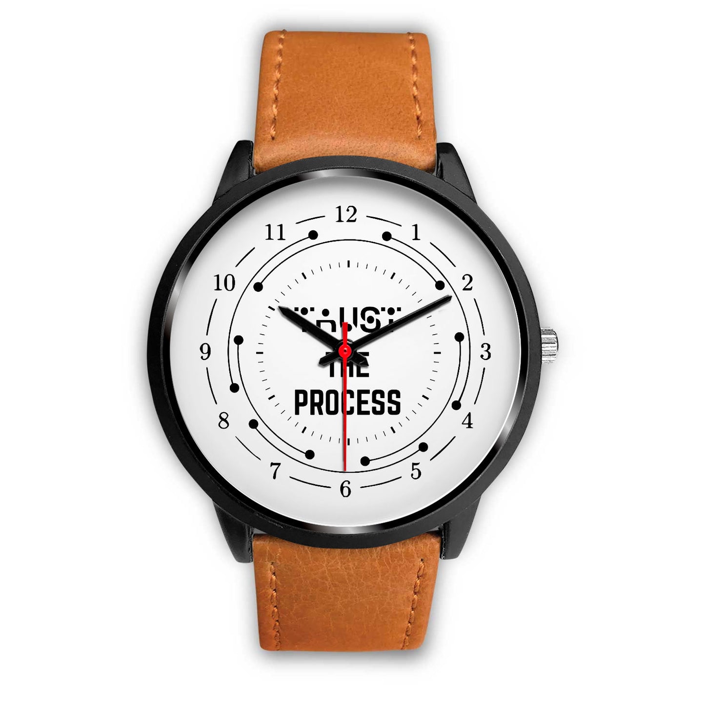 Trust The Process Black Watch Band Options-Black Watch-Digital Rawness