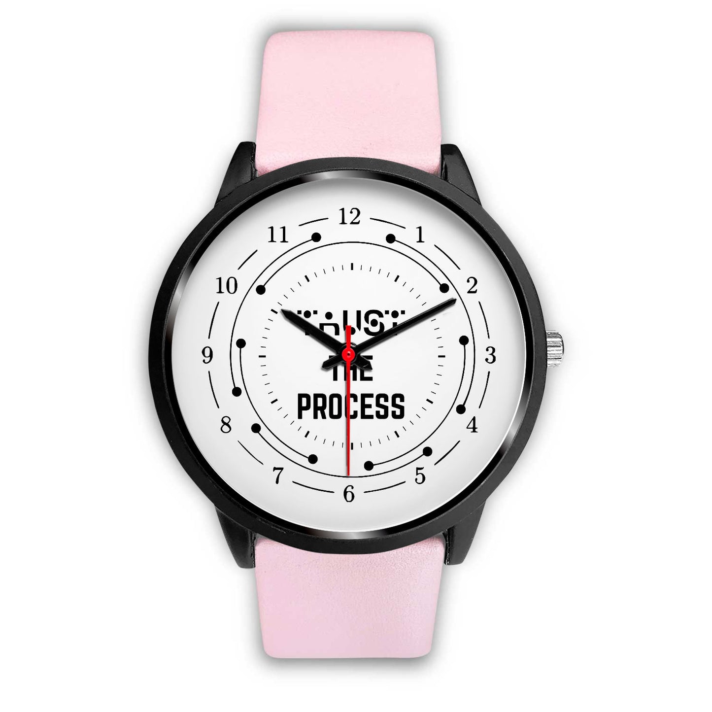 Trust The Process Black Watch Band Options-Black Watch-Digital Rawness