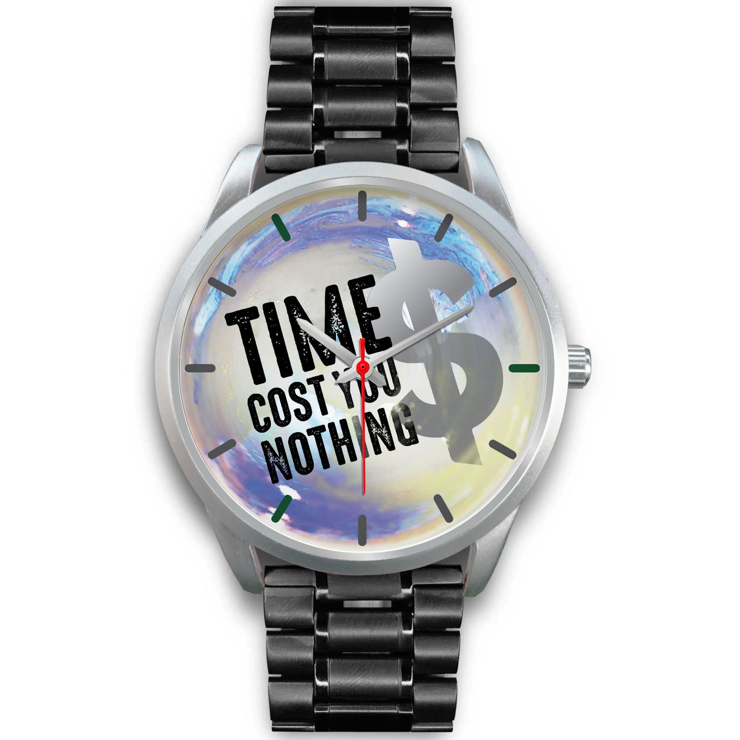 Time Cost You Nothing Sliver Watch Bands Options-Silver Watch-Digital Rawness