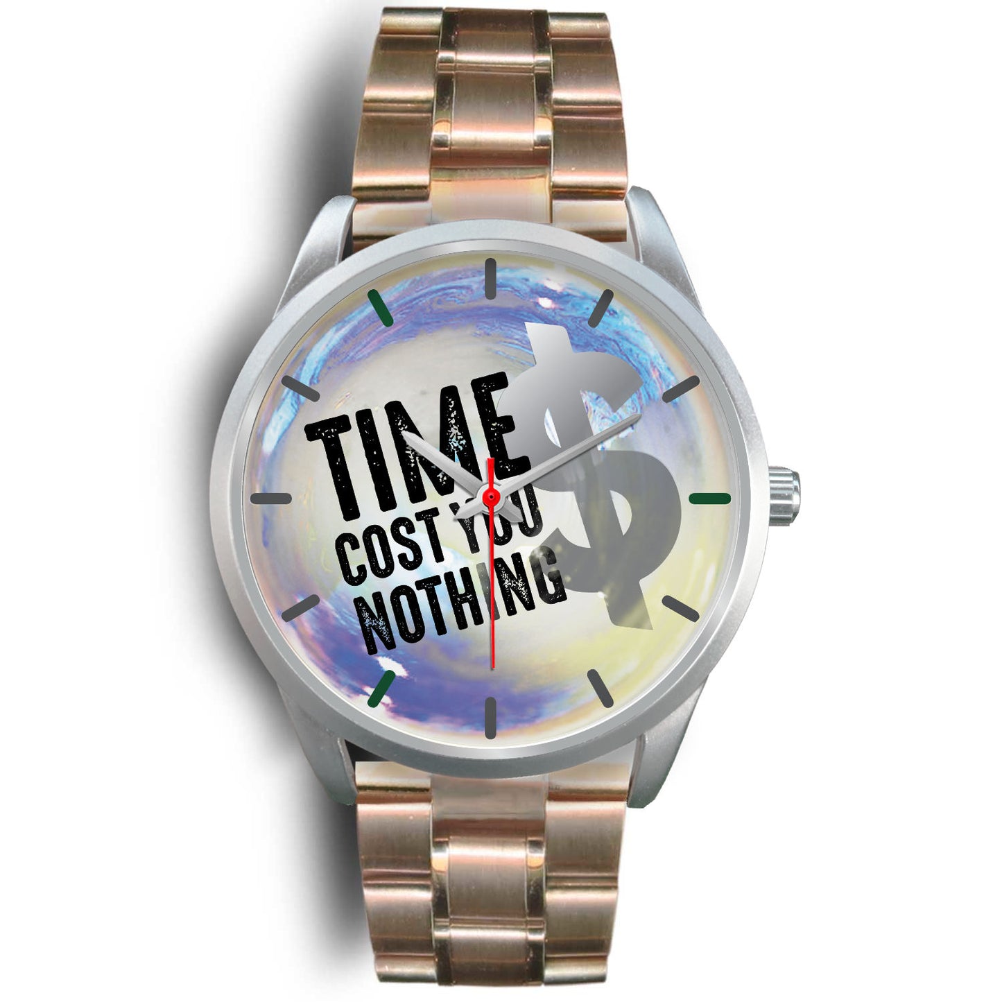 Time Cost You Nothing Sliver Watch Bands Options-Silver Watch-Digital Rawness