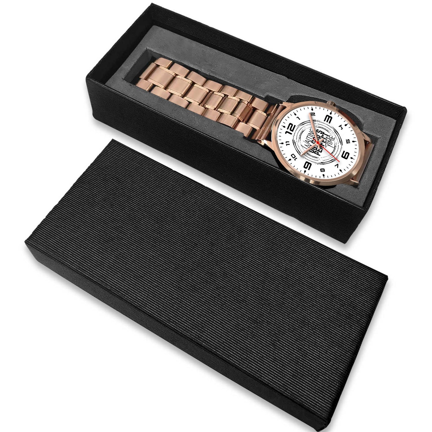 Waiting on God's Perfect Time Rose Gold Watch Band Options-Rose Gold Watch-Digital Rawness