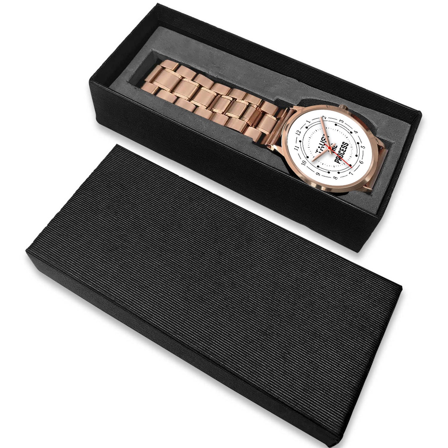Trust The Process Rose Gold Watch Band Options-Rose Gold Watch-Digital Rawness