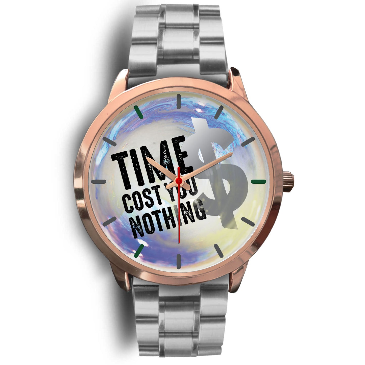 Time Cost You Nothing Rose Gold Watch Band Options-Rose Gold Watch-Digital Rawness