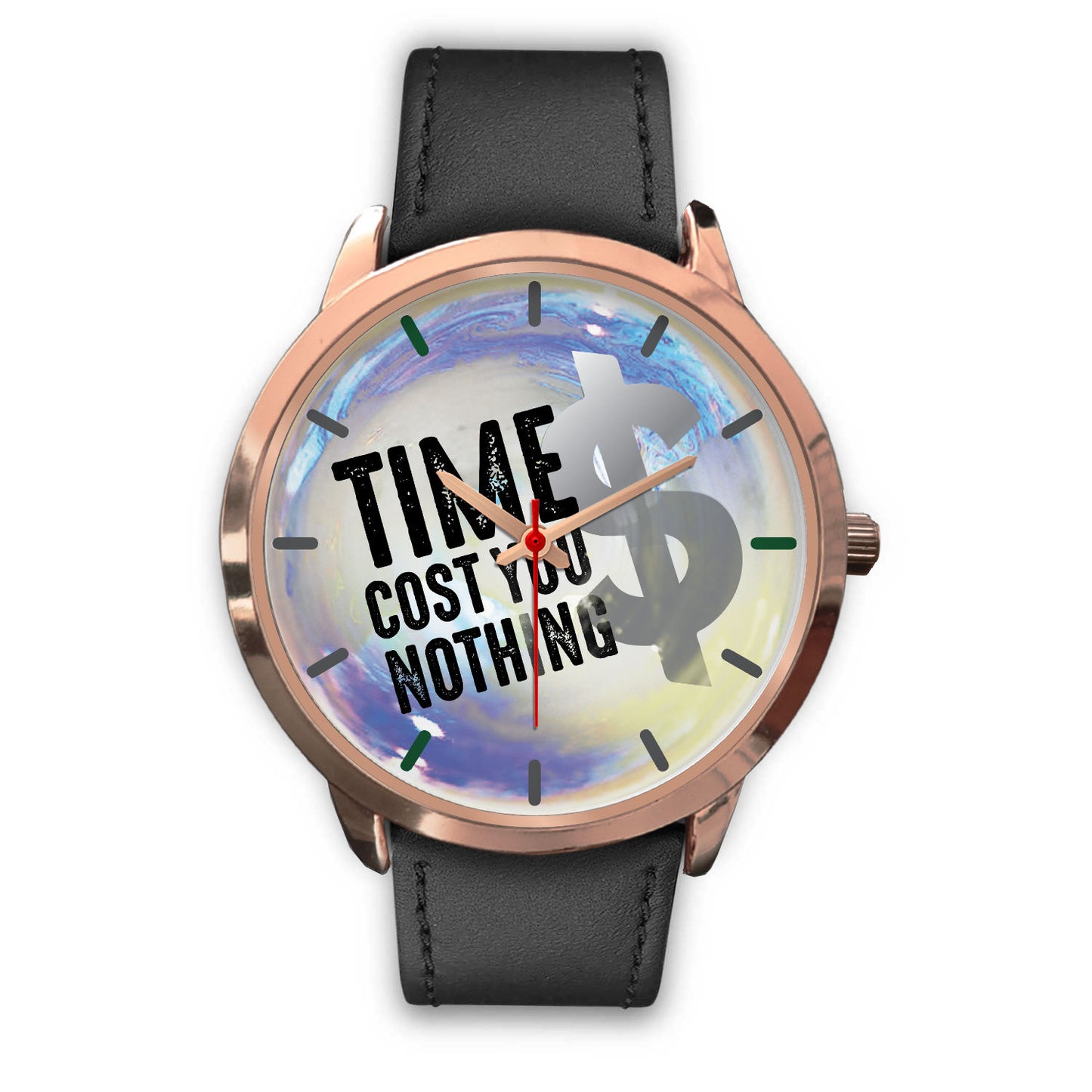 Time Cost You Nothing Rose Gold Watch Band Options-Rose Gold Watch-Digital Rawness