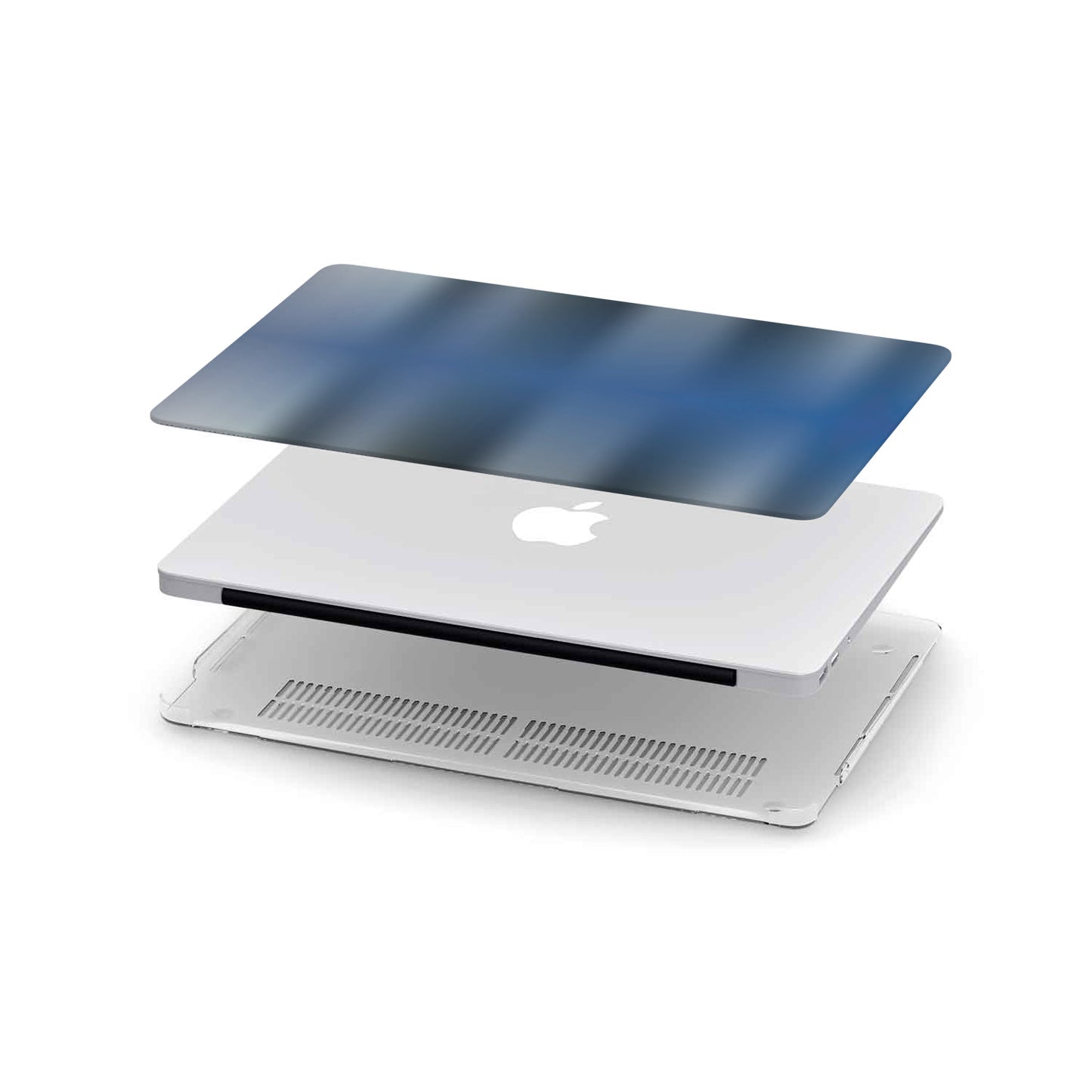 Blue Shaded Hardshell MacBook Case-MacBook Case-Digital Rawness