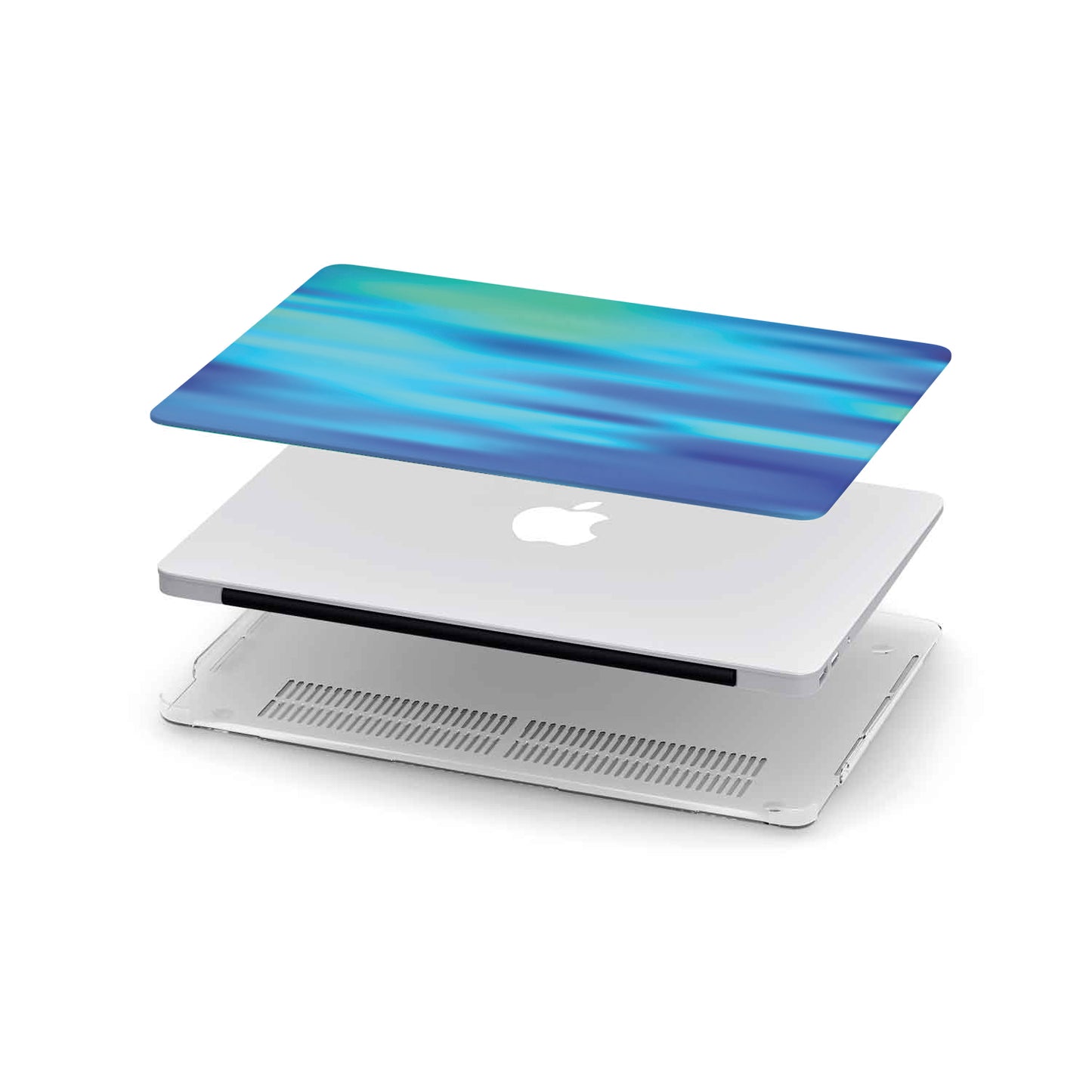 Ocean Shore Blues Hardshell Macbook Case-MacBook Case-Digital Rawness