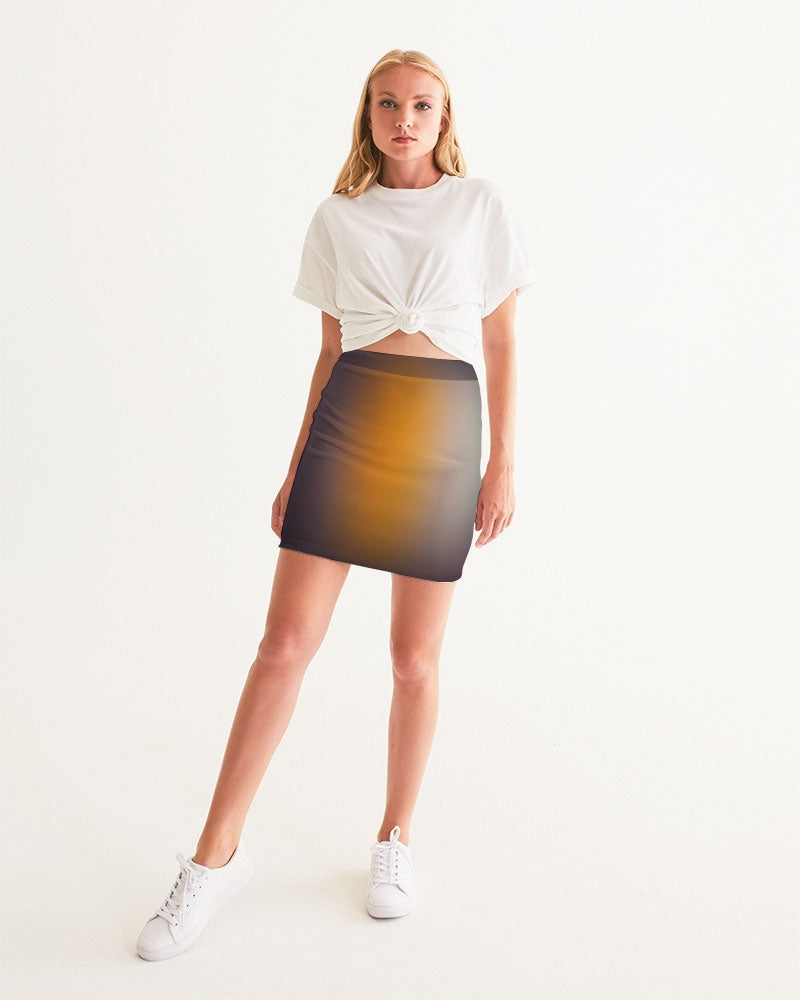 Smokey Orange Women's Mini Skirt-cloth-Digital Rawness