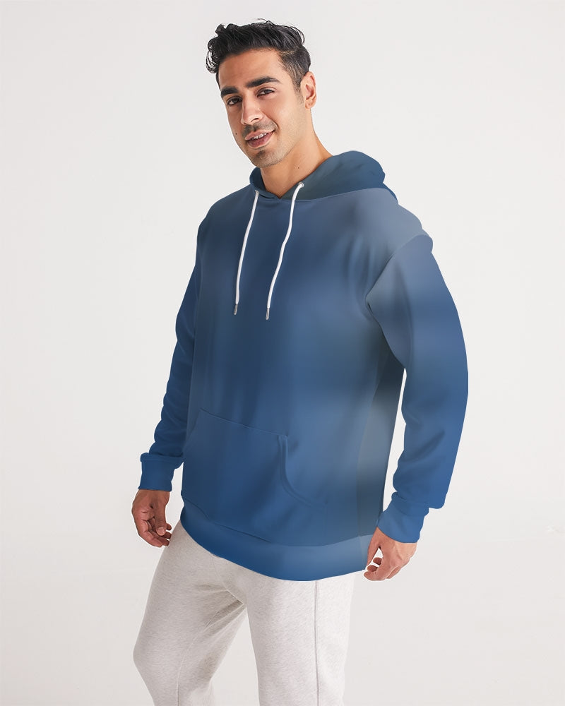 Blue Shaded Men's Hoodie-cloth-Digital Rawness