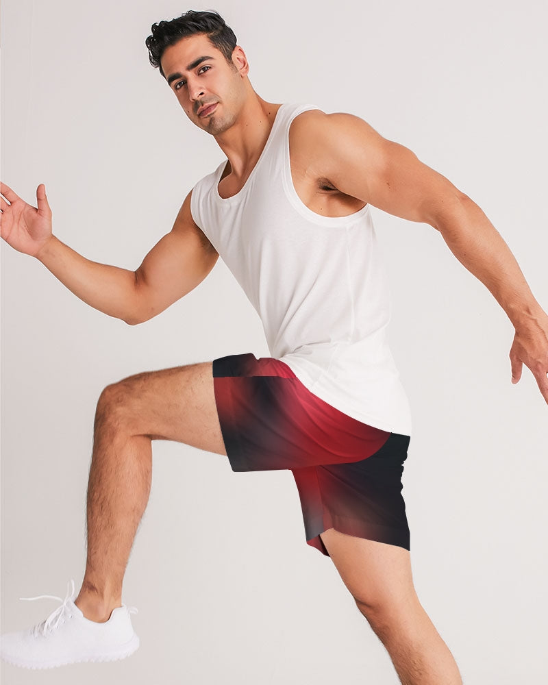 Cherry Bomb Men's Jogger Shorts-cloth-Digital Rawness