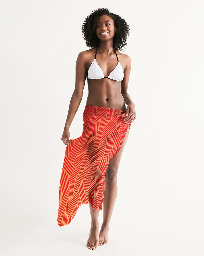 Red Pow Swim Cover Up-accessories-Digital Rawness