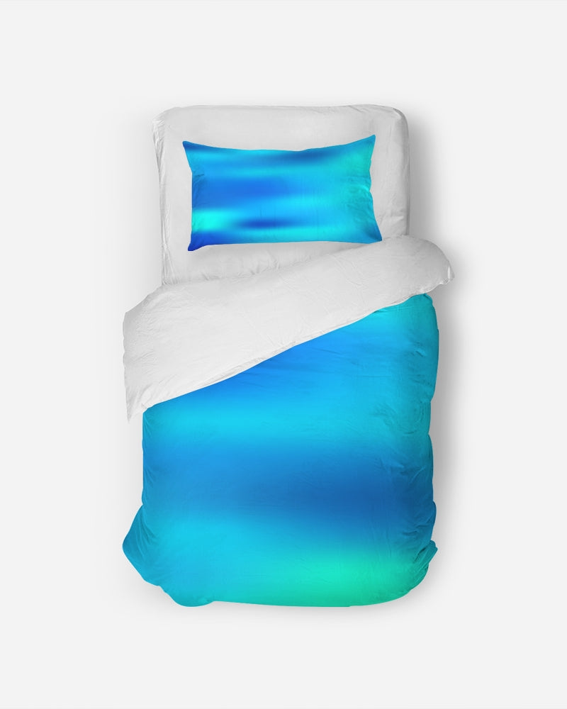 Ocean Shore Blues Twin Duvet Cover Set-home goods-Digital Rawness