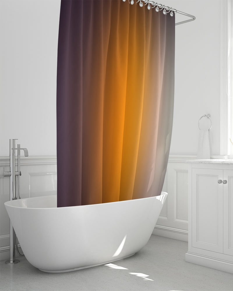 Smokey Orange Shower Curtain 72"x72"-home goods-Digital Rawness