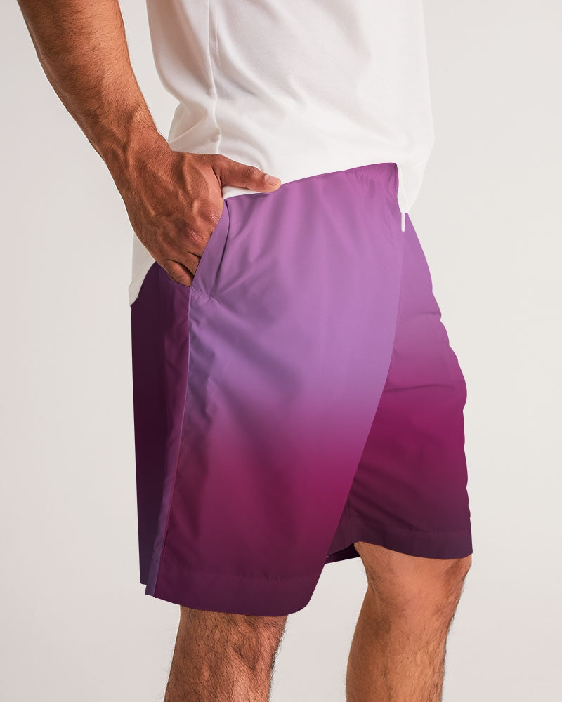 Palm Fade Men's Jogger Shorts-cloth-Digital Rawness