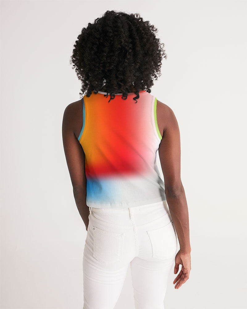 Just A Little Women's Cropped Tank-cloth-Digital Rawness
