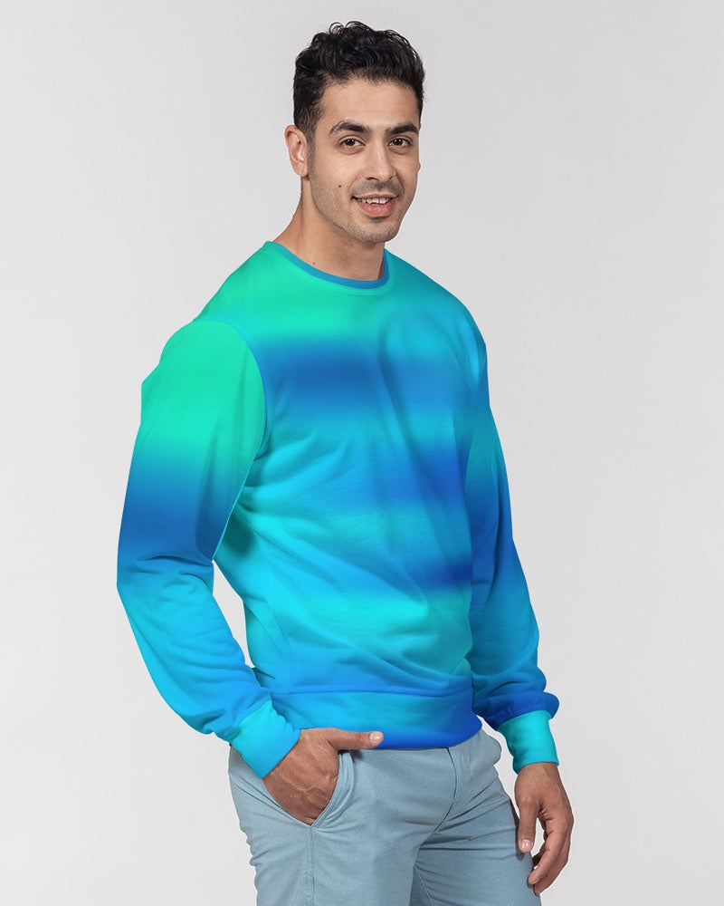 Ocean Shore Blues Men's Sweater-cloth-Digital Rawness