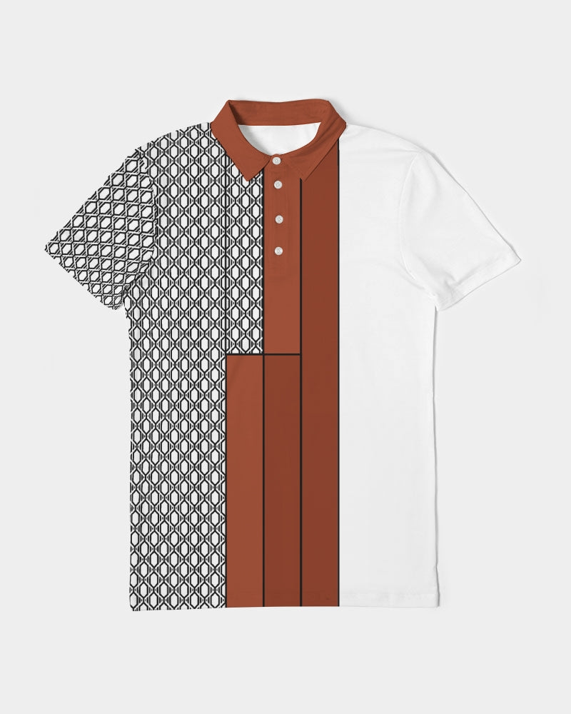 Half This or That Men's Slim Fit Polo-cloth-Digital Rawness