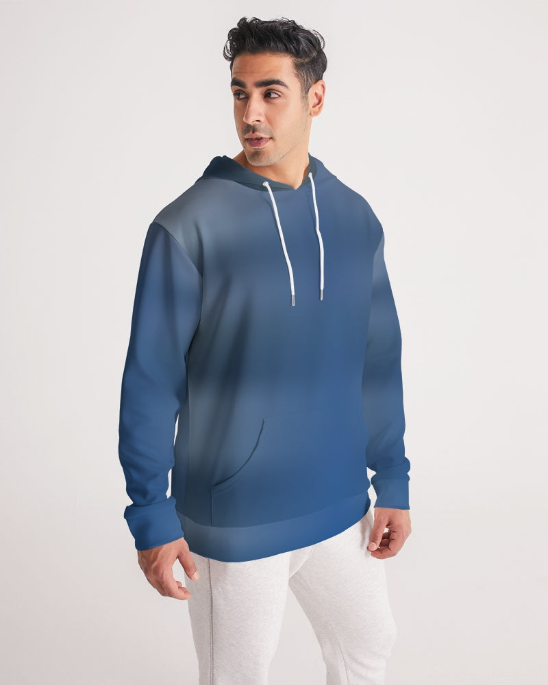 Blue Shaded Men's Hoodie-cloth-Digital Rawness