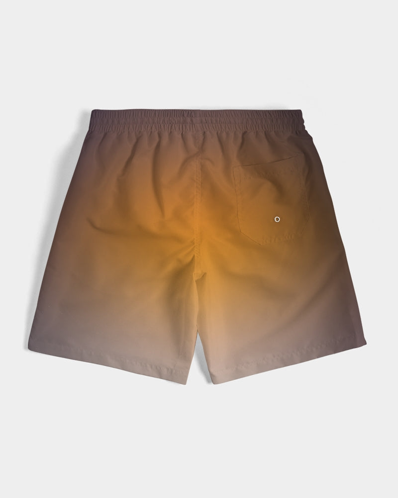 Smokey Orange Men's Swim Trunk-cloth-Digital Rawness
