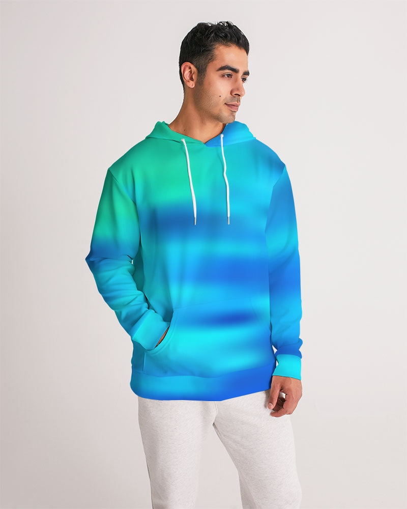 Ocean Shore Blues Men's Hoodie-cloth-Digital Rawness