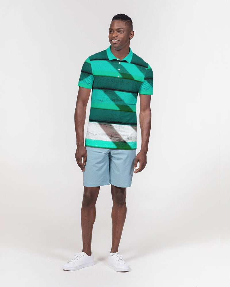 Read Between The Lines Men's Slim Fit Short Sleeve Polo-cloth-Digital Rawness