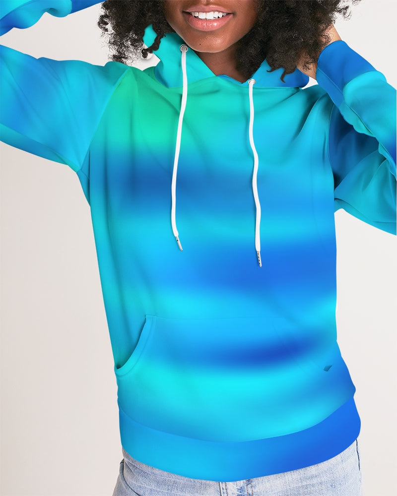 Ocean Shore Blues Women's Hoodie-Digital Rawness