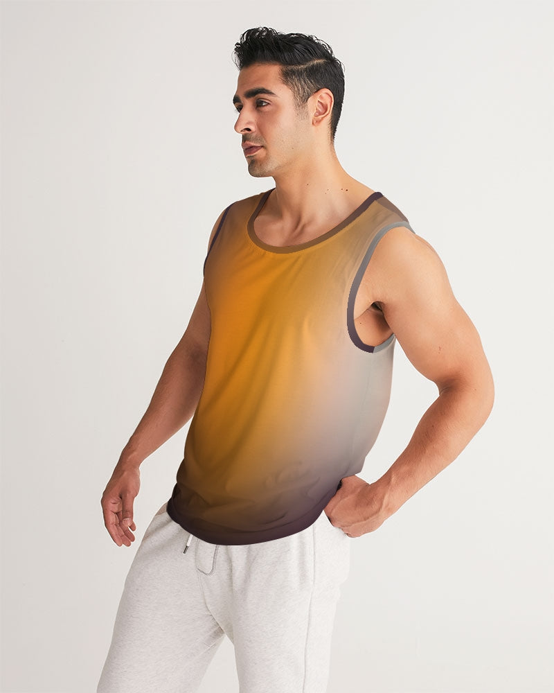 Orange Men's Tank-Digital Rawness