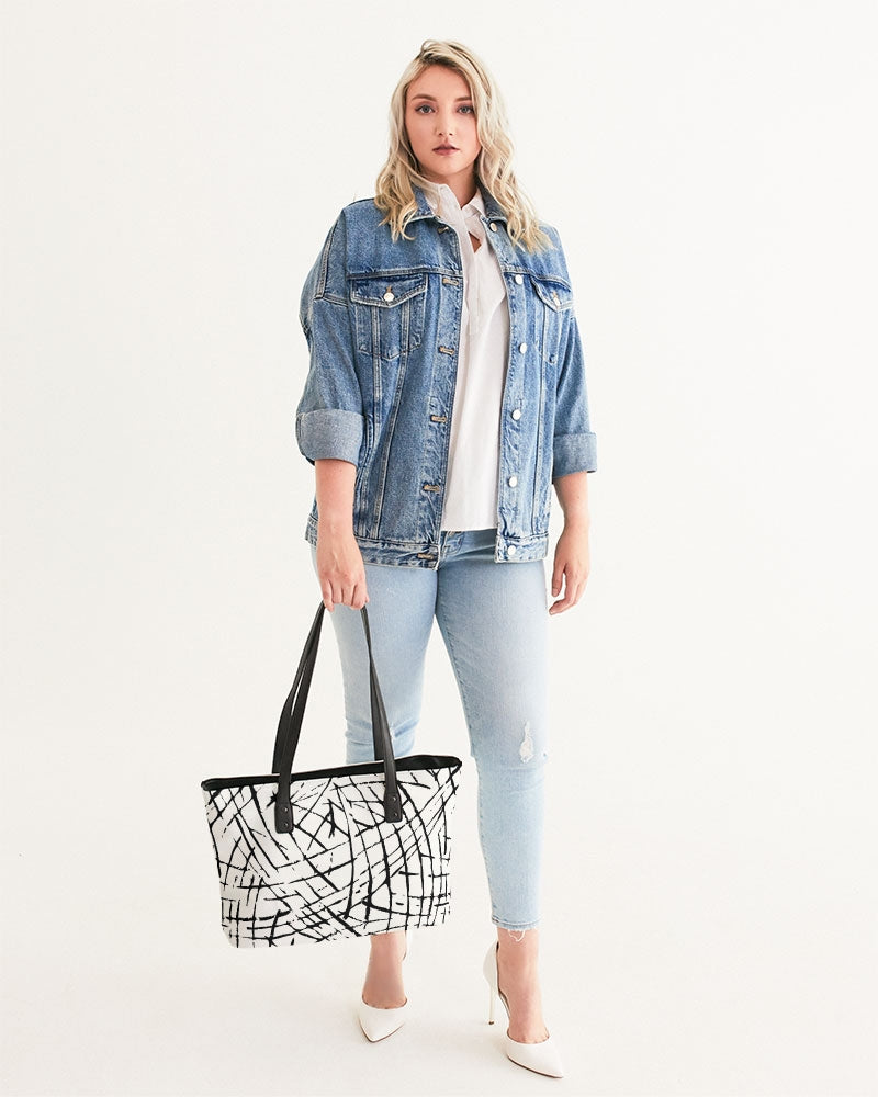 White Tote Bag-accessories-Digital Rawness