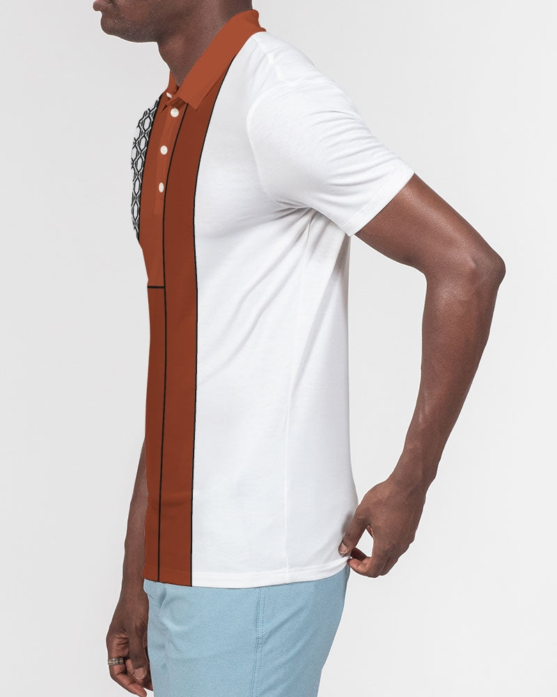 Half This or That Men's Slim Fit Polo-cloth-Digital Rawness
