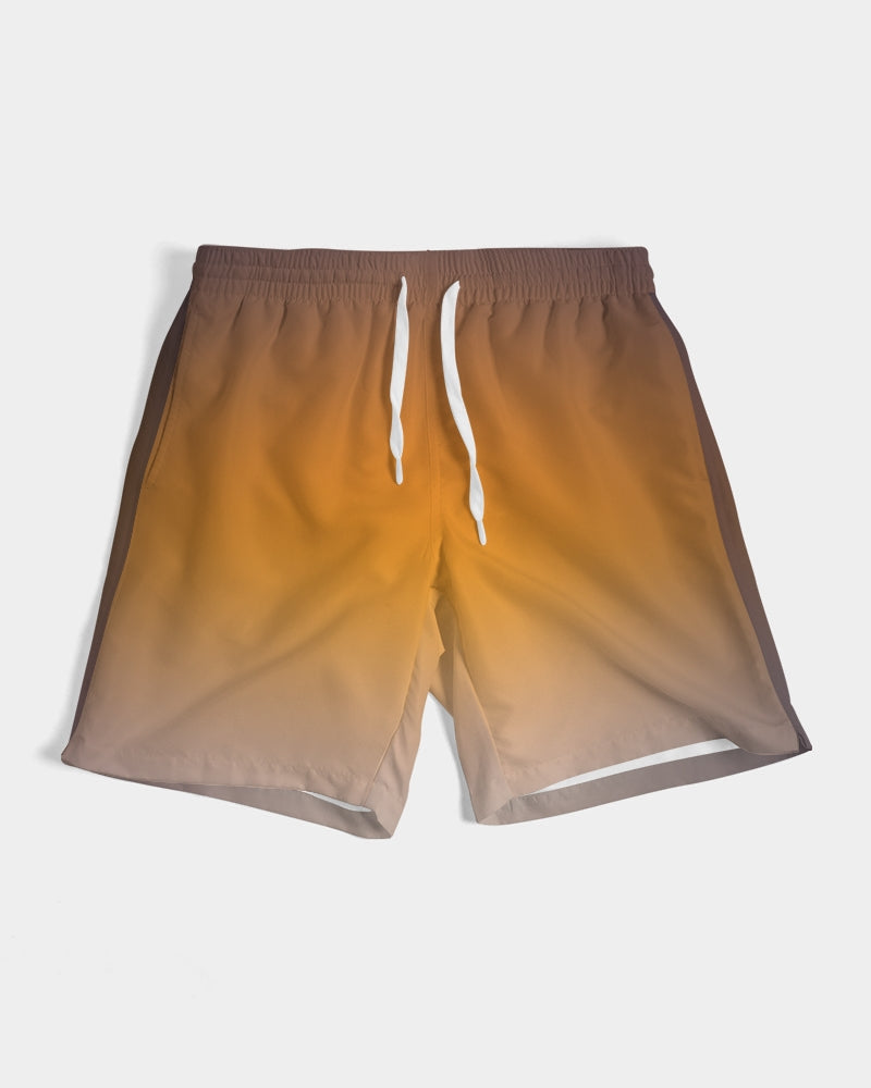 Smokey Orange Men's Swim Trunk-cloth-Digital Rawness