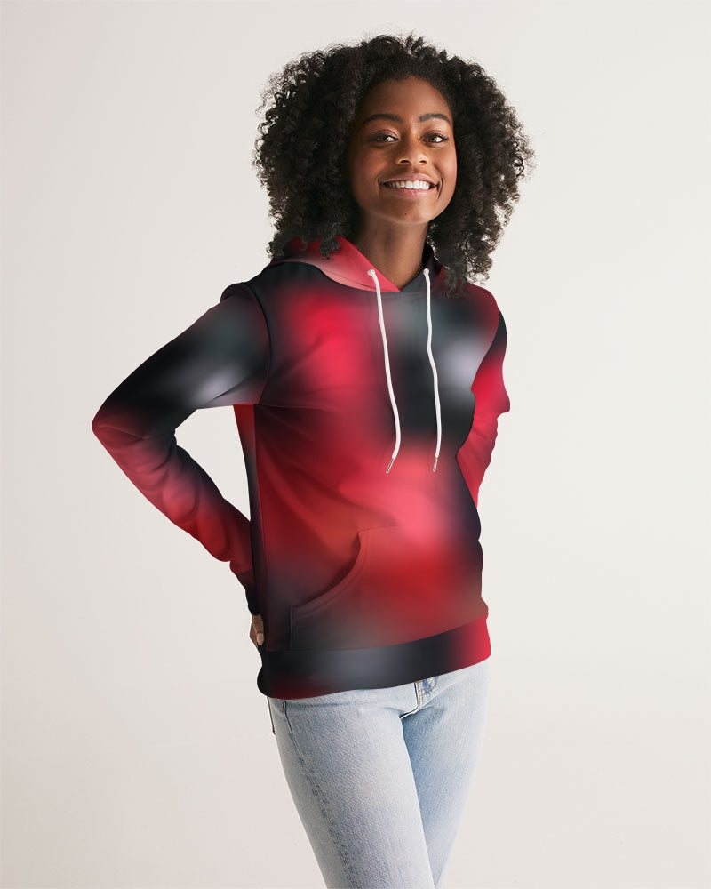 Red Women's Hoodie-cloth-Digital Rawness