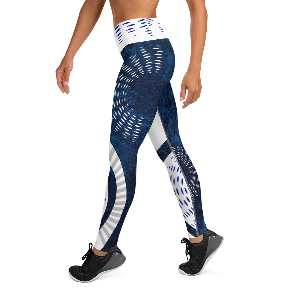 high waisted fitness leggings with back